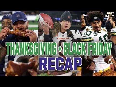 Thanksgiving + Black Friday Recap: Chiefs, Lions and Eagles in TROUBLE Bears and Cowboys For Real?