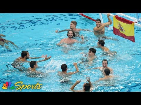 Spain forges gold with a tight victory over Hungary at Water Polo Worlds | NBC Sports