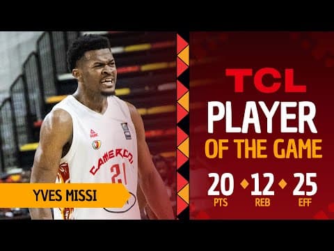 Yves Thierry Ouwe Missi (20 PTS) | TCL Player Of The Game | CMR 🇨🇲 vs COD 🇨🇩 | #AfroBasket 2025