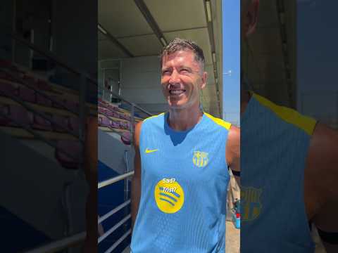 Lewy's last training session 🥹 #shorts #fcbarcelona #lewandowski