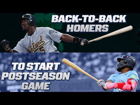 Blue Jays became 2nd team EVER to go back-to-back to start a Postseason game! 😳 (2002 A's)