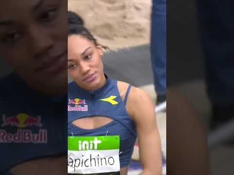 Iapichino leaps to 6.84m for the win in Karlsruhe #worldindoortour #athletics #longjump