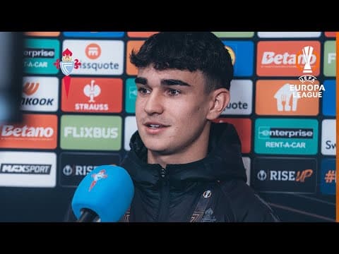 Ángel Arcos: "Estoy muy CONTENTO por mi debut con el Celta"
