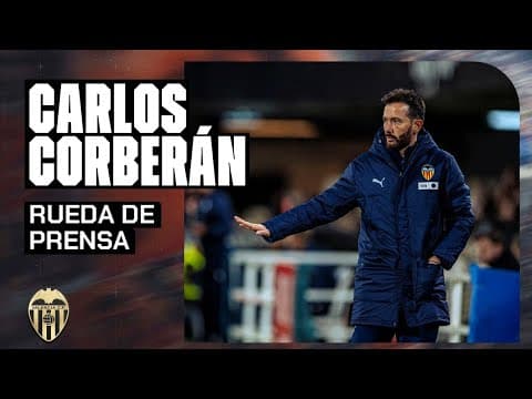RUEDA DE PRENSA DE CARLOS CORBERÁN POSTERIOR AL FC CARTAGENA 1 - 2 VALENCIA CF