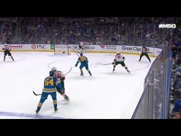Pavel Buchnevich scores a goal against the New Jersey Devils