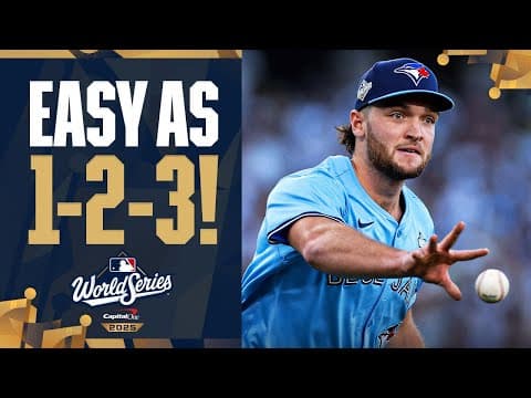 FULL INNING: Trey Yesavage finishes off a 1-2-3 first inning in his 5th start this Postseason! 💪