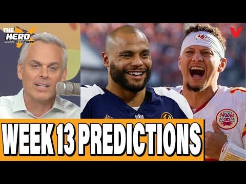 Colin Cowherd’s NFL Week 13 Predictions: Packers-Lions, 49ers-Browns, Vikings-Seahawks | THE HERD