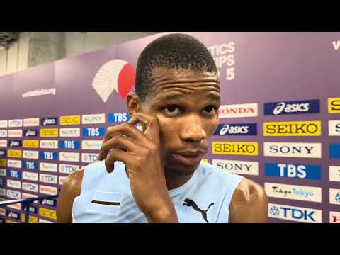 Tshepiso Masalela After Heats of 800m at 2025 Tokyo World Championships