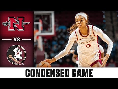 Nicholls vs. Florida St. Condensed Game | 2025-26 ACC Women's Basketball