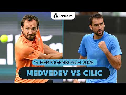 Medvedev Takes On Cilic For A Spot In The Semi-Finals 💪 | ’S-Hertogenbosch Highlights