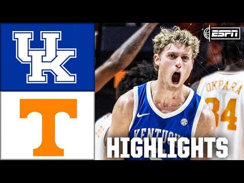 HEATED RIVALRY 🍿 Kentucky Wildcats vs. Tennessee Volunteers | Full Game Highlights | ESPN CBB