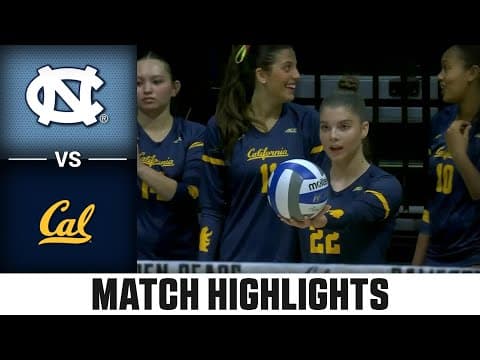 North Carolina vs. Cal Match Highlights | 2025 ACC Volleyball