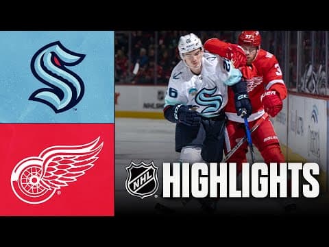 NHL Highlights | Kraken vs. Red Wings | November 18, 2025