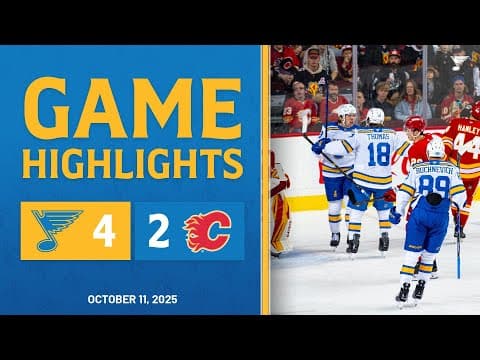 Game Highlights: Blues 4, Flames 2