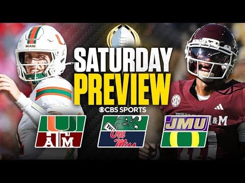 CFP First Round Preview: Predictions & Picks to Win for EACH Saturday game ✅