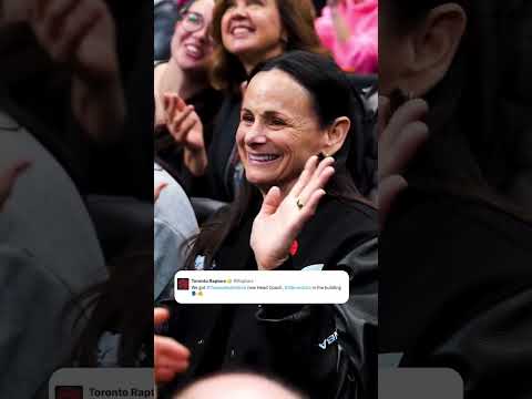 Sandy Brondello was reppin' Toronto Tempo at the Raptors game 🔥 (via @raptors/TT)