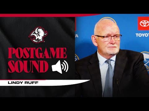 Alex Lyon "A Great Competitor" | Lindy Ruff After Buffalo Sabres Win Over LA Kings