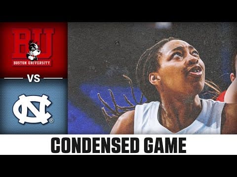 Boston University vs. North Carolina Condensed Game| 2025-26 ACC Women's Basketball