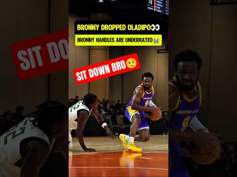 Bronny made Oladipo TOUCH EARTH😭