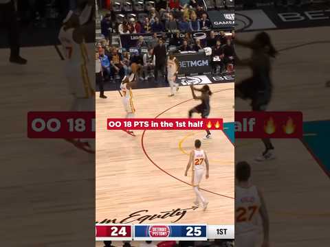 Onyeka was EATING 🍽️ #nba #hawks #onyekaokongwu