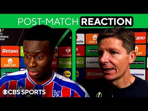 Oliver Glasner on DISAPPOINTING loss for Crystal Palace versus AEK Larnaca ➕ Idiakez, Guéhi & MORE