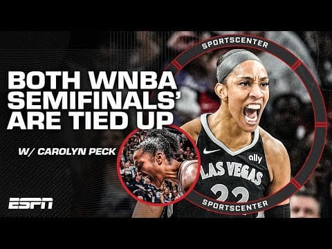 FULL REACTION: Aces & Mercury BOTH tie their Semifinals matchups 1-1 🍿 | SportsCenter