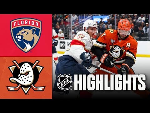 NHL Highlights | Panthers vs. Ducks | November 04, 2025
