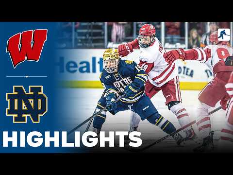 Wisconsin vs Notre Dame | NCAA College Hockey | Highlights - February 06, 2026