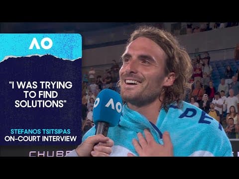 Stefanos Tsitsipas On-Court Interview | Australian Open 2026 First Round