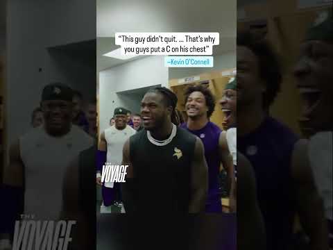 Kevin O’Connell’s postgame locker room speech was electric 🔥 (via @vikings/TT)