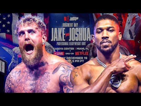 Jake Paul vs. Anthony Joshua | Official Weigh-In Highlights @Netflix