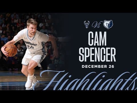 Cam Spencer Highlights vs. Milwaukee Bucks