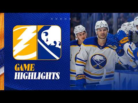 Sabres Score SIX Goals In Win Over Tampa Bay! | Buffalo Sabres Full Game Highlights