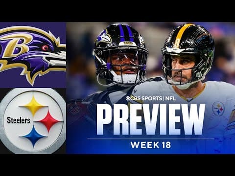 Ravens vs Steelers Sunday Night Football PREVIEW: Picks and Predictions | NFL Week 18