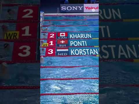 Noe Ponti Shatters World Record Again at Swimming Championships! #NoePonti