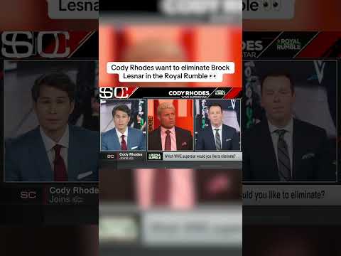 Cody Rhodes wants to take Brock Lesnar over the top rope at Royal Rumble 🫣