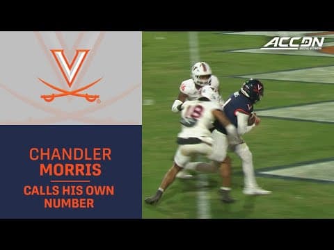 Virginia's Chandler Morris Calls His Own Number