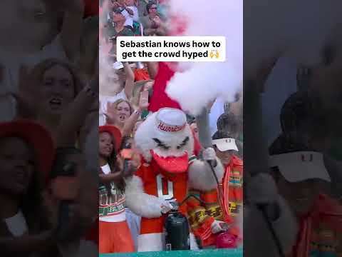 Miami's atmosphere is unreal 👏#miamihurricanesfootball  #accfootball #ncaafootball #collegefootball