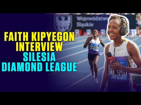 Faith Kipyegon Moments After Stunning 3000m | The Athlete's Lounge