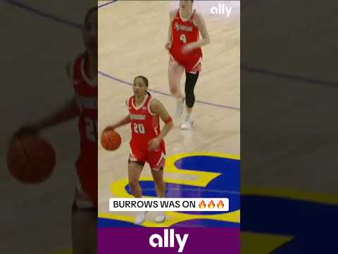 Sophie Burrows had the hot hand from deep in the win over Pitt 🤩 @ally #syracuse #collegebasketball