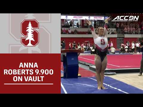 Stanford's Anna Roberts Ties For 1st With A 9.900 on Vault | 2026 ACC Gymnastics