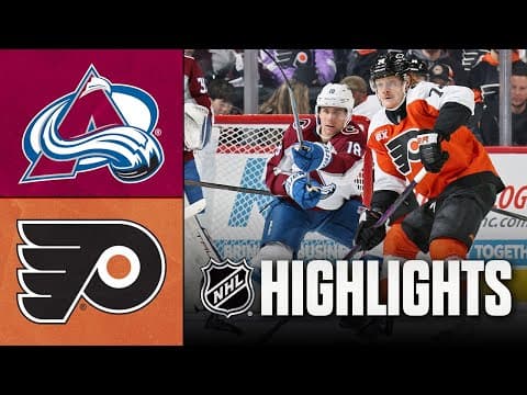 Avalanche vs. Flyers | NHL Highlights | December 07, 2025