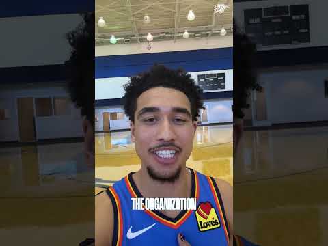 Jared McCain is live from the 405 👋  #okcthunder