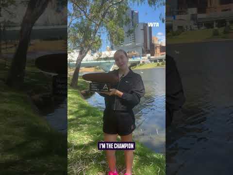 A storybook ending in Adelaide! ✨ #WTA #MirraAndreeva #FunnyVideo #Trend