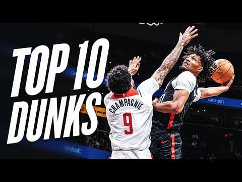 Shaedon Sharpe Top 10 Dunks Of The 2024-25 Season!