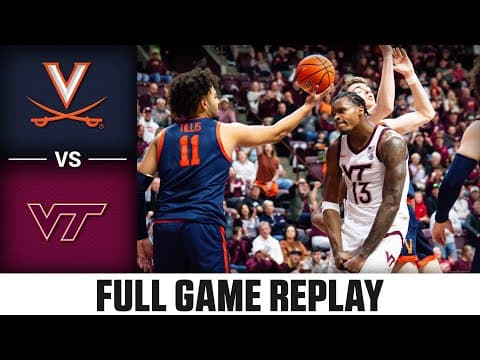 Virginia vs. Virginia Tech Full Game Replay | 2025-26 ACC Men's Basketball
