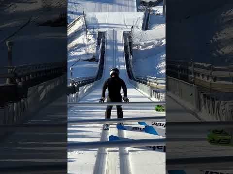 Normal hill (322ft). Large hill (420ft). Just Sara Takanashi things. #milanocortina2026