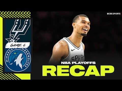 Spurs DOMINATE Timberwolves, will face Thunder in Western Conference Finals | 2026 NBA Playoffs