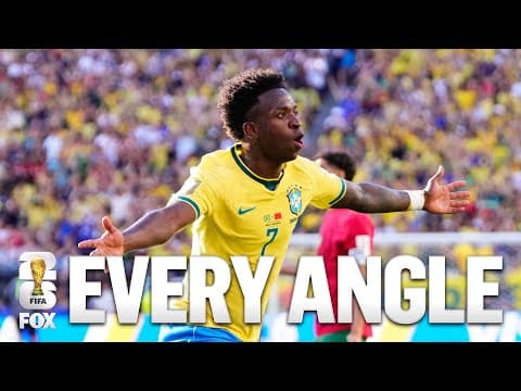 EVERY ANGLE of Vinícius Júnior GOAL 🔥 Brazil vs Morocco 2026 FIFA World Cup™