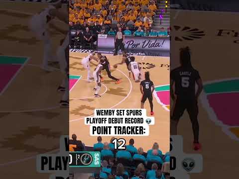 Wemby was amazing in his playoff debut 👽